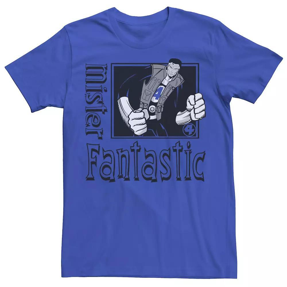 Men's Marvel Mister Fantastic Cartoon Framed Portrait Tee, Size: Small, Royal Product Image