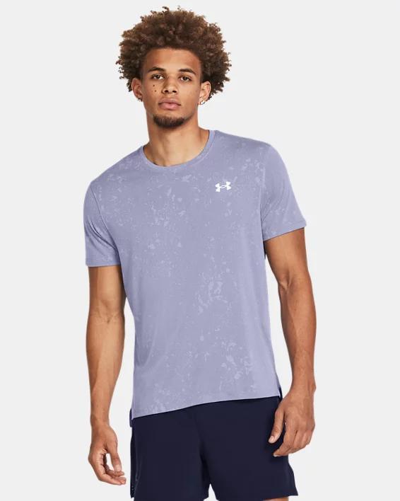 Men's UA Launch Splatter Short Sleeve Product Image