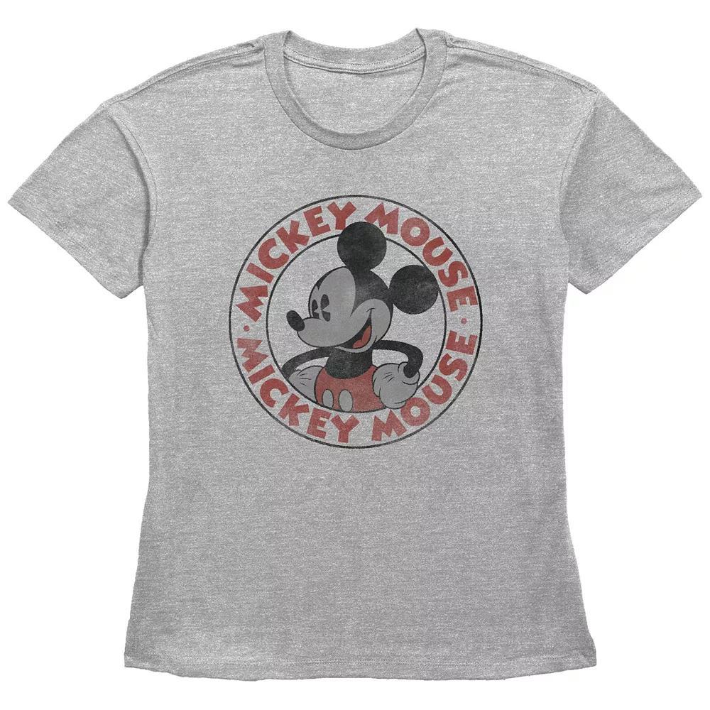 Disney's Mickey Mouse Vintage Stamp Women's Graphic Tee,  Product Image
