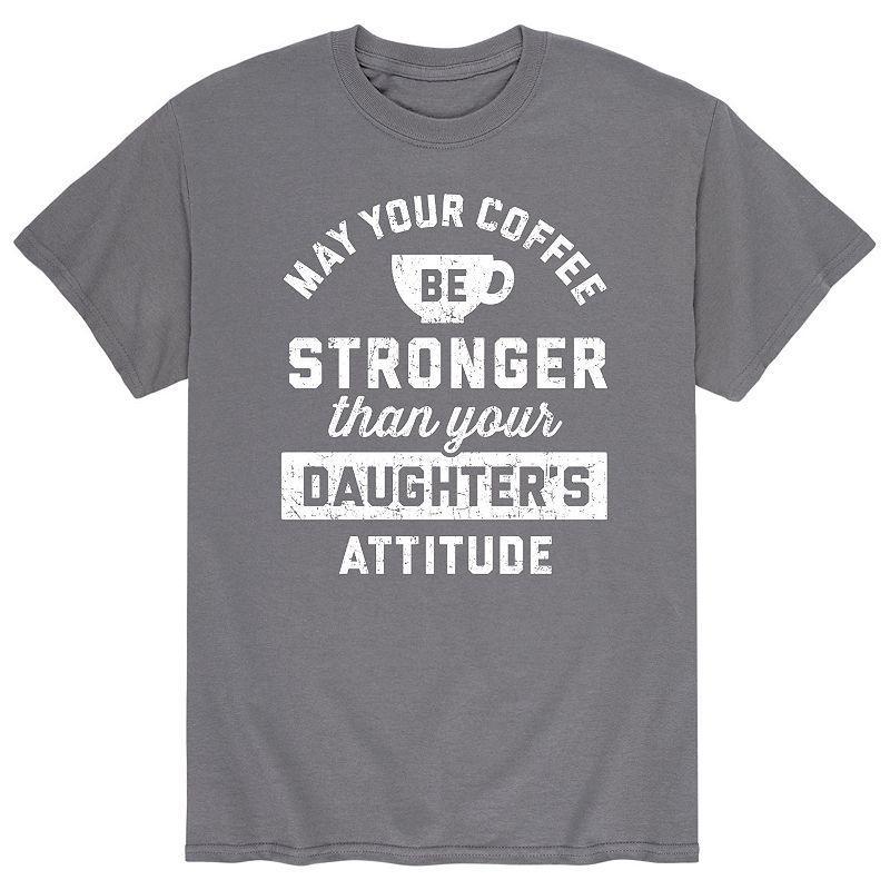 Mens Coffee Stronger Than Attitude Tee Product Image