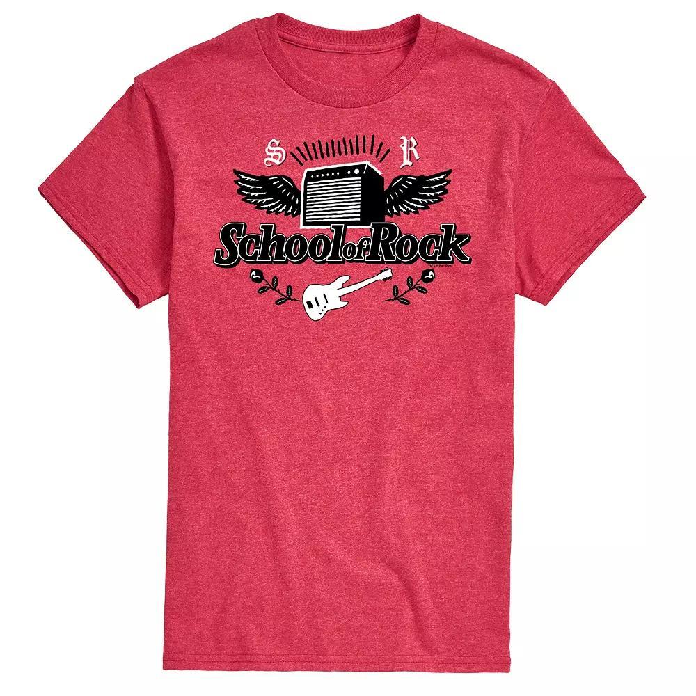 Men's School Of Rock Logo Graphic Tee, Size: XL, Red Product Image