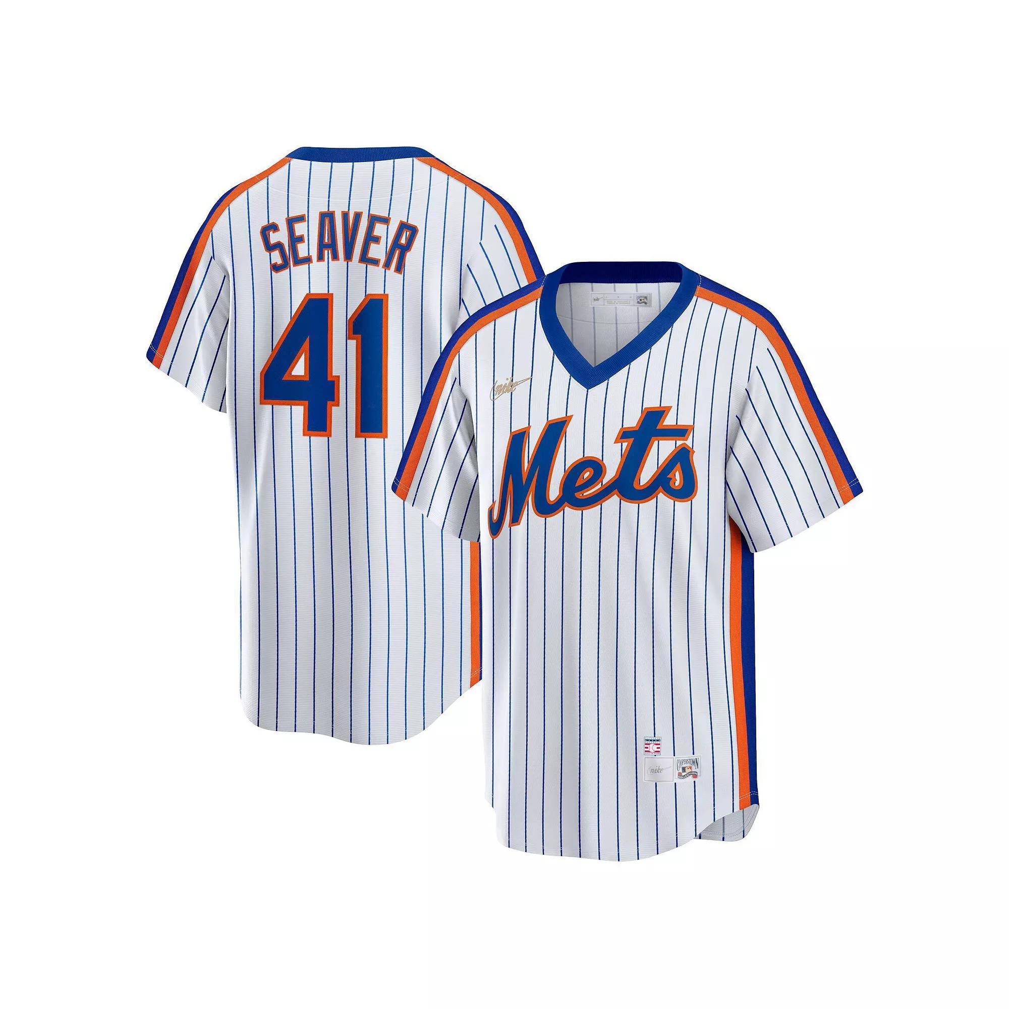 Mens Nike Tom Seaver New York Mets Home Cooperstown Collection Player Jersey Product Image