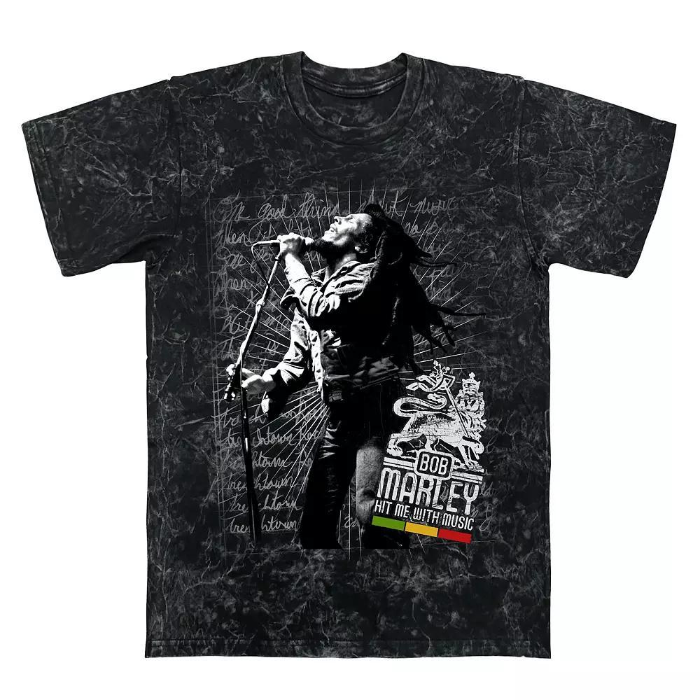 Men's Bob Marley Hit Me Jumbo Graphic Tee,  Product Image