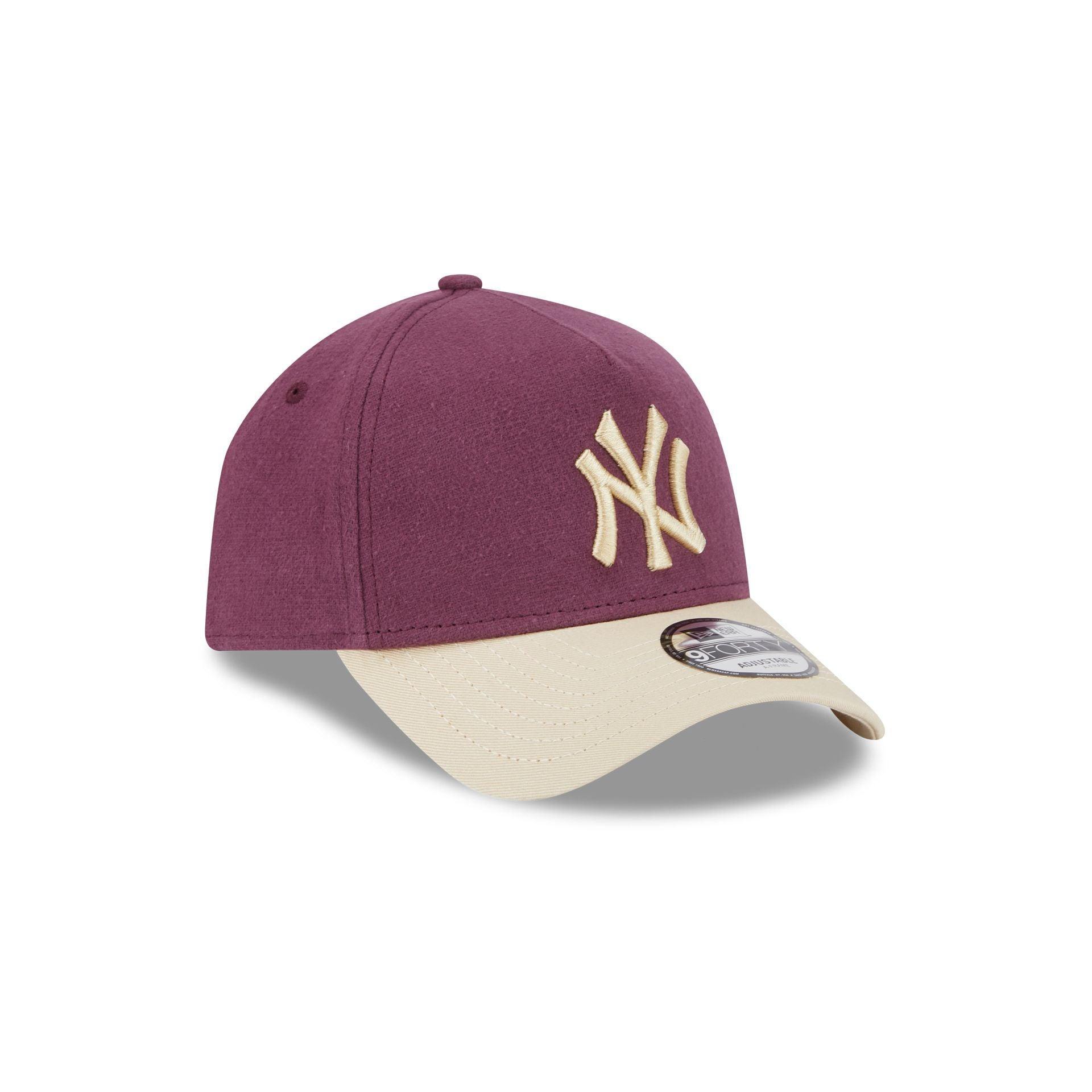 New York Mets Moleskin Crown Navy 9FORTY A-Frame Snapback Hat Male Product Image