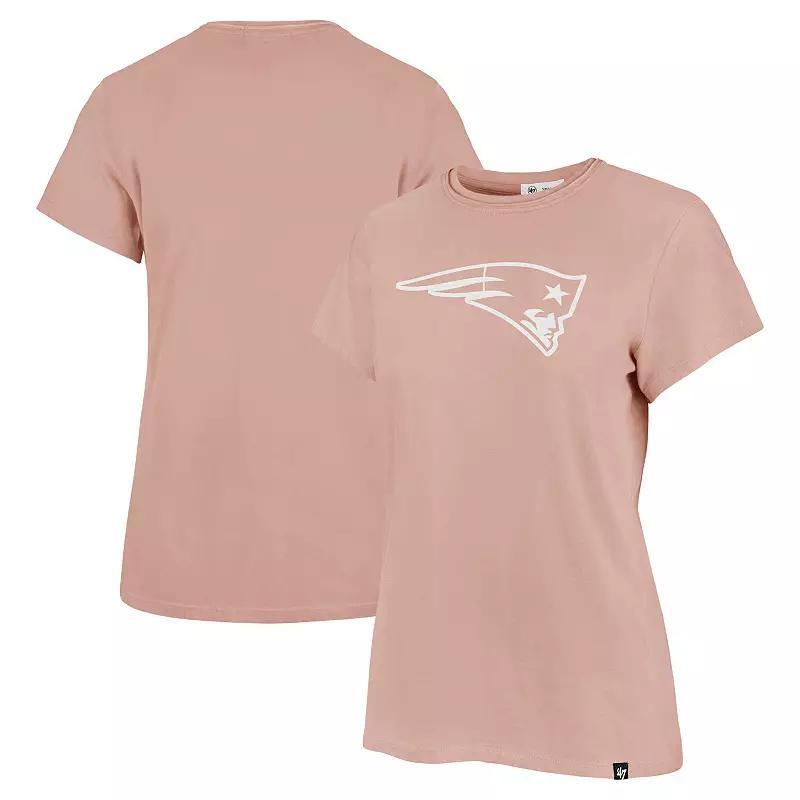 Women's '47  Light Pink New England Patriots Premier Frankie T-Shirt, Size: Large Product Image