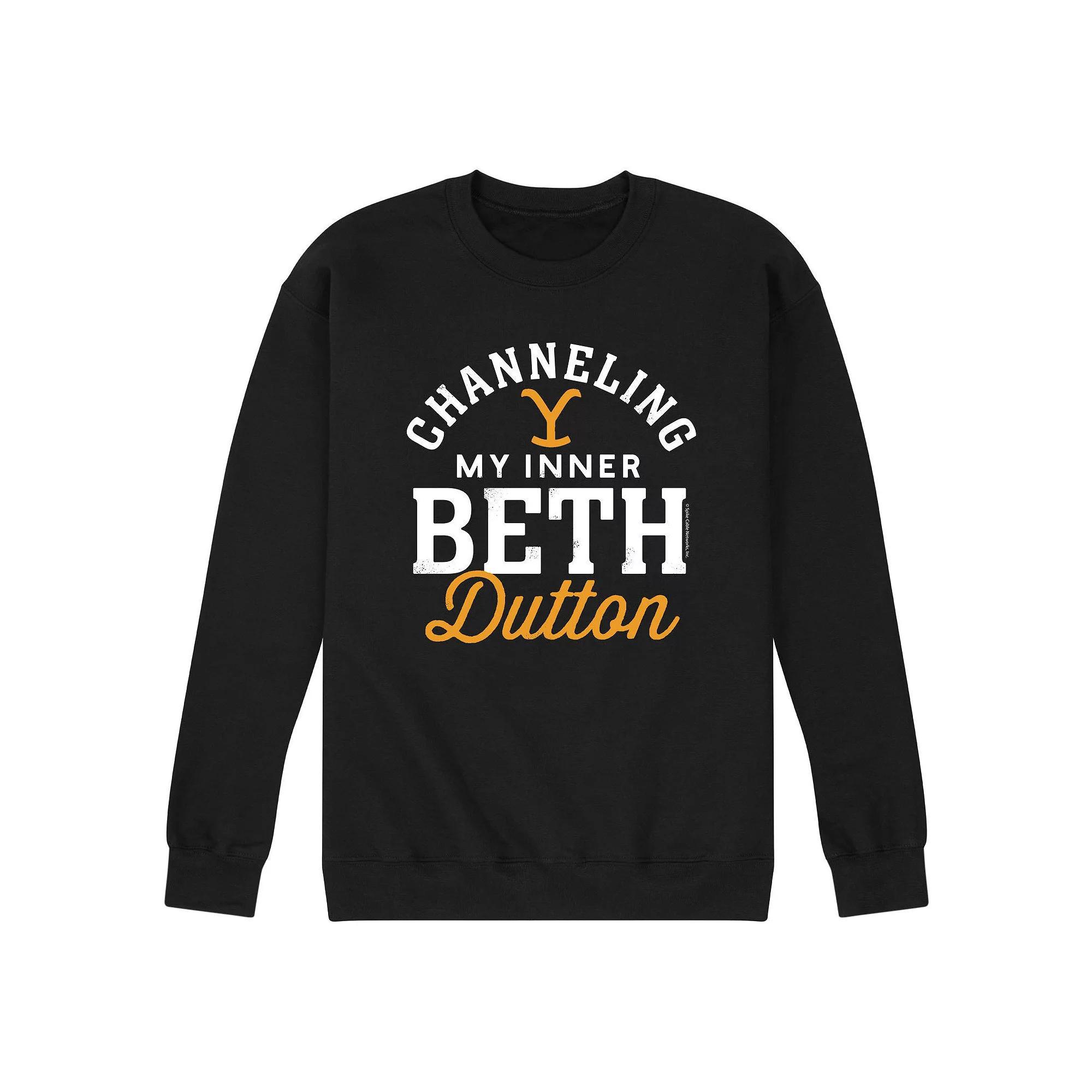 Men's Yellowstone Inner Beth Sweatshirt, Size: Small, Black Product Image