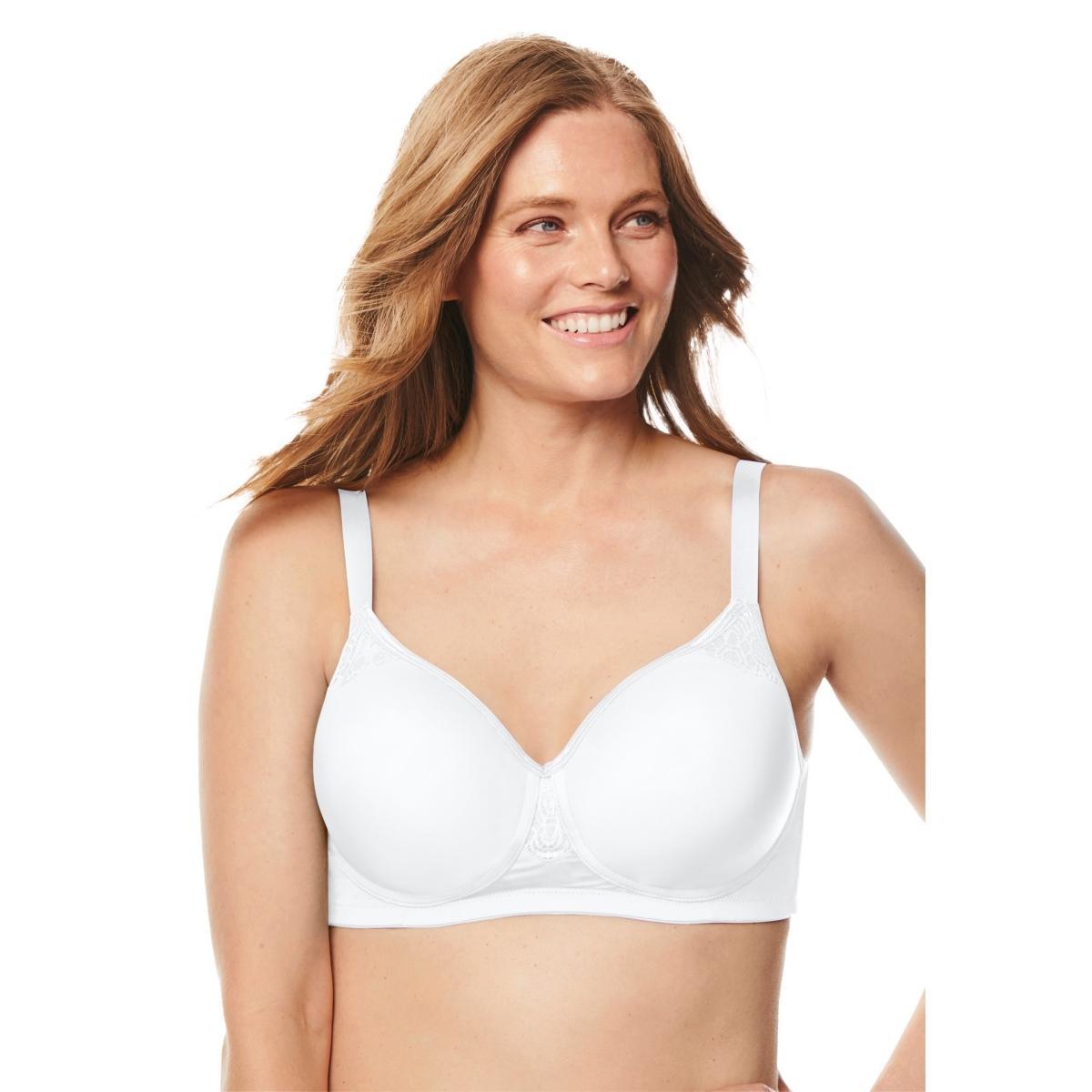 Comfort Choice Womens Stay-Cool Wireless Wicking T-Shirt Bra Product Image