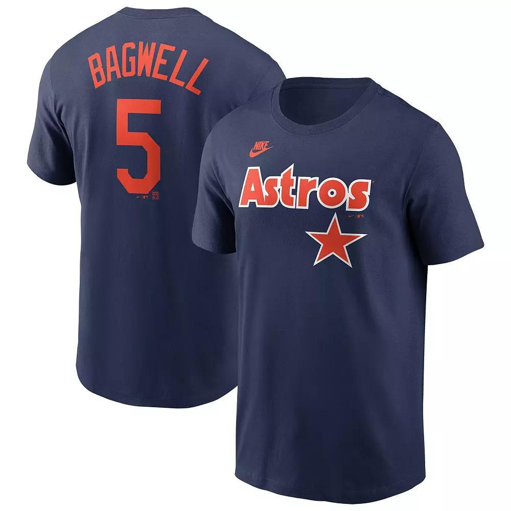 Men's Nike Jeff Bagwell Navy Houston Astros Cooperstown Collection Fuse Name & Number T-Shirt,  Product Image