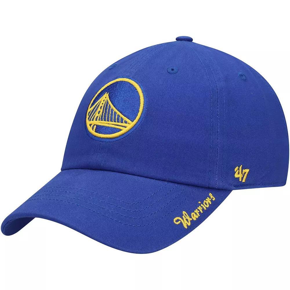Women's '47 Royal Golden State Warriors Miata Clean Up Logo Adjustable Hat, Blue Product Image