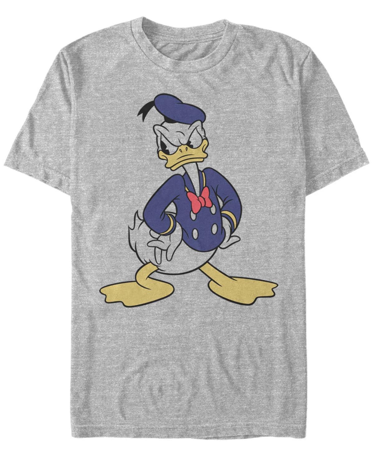 Disney's Donald Duck Traditional Angry Pose Portrait Men's Tee, Size: Medium, Athletic Grey Product Image