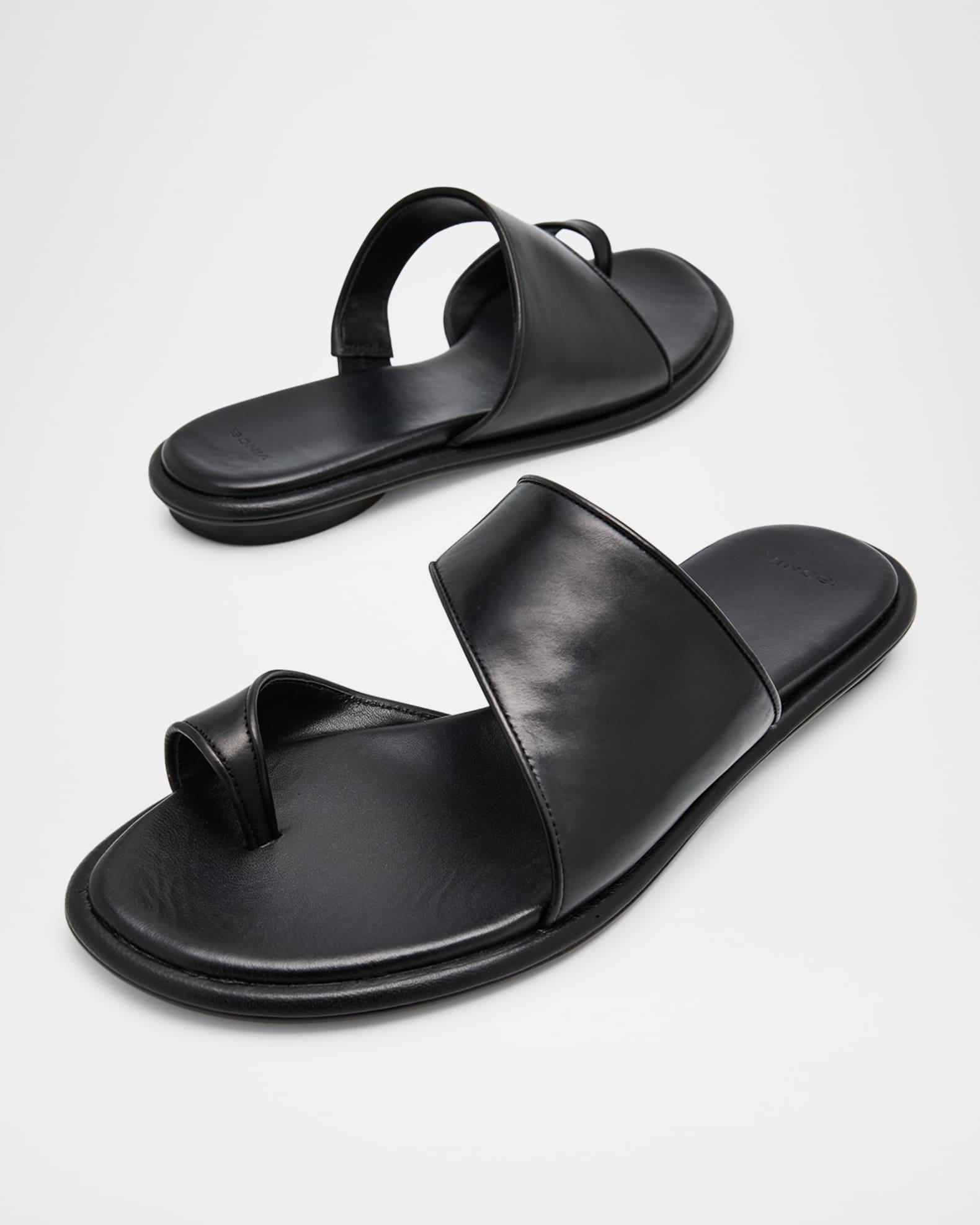 Lukas Leather Toe-Ring Slide Sandals Product Image
