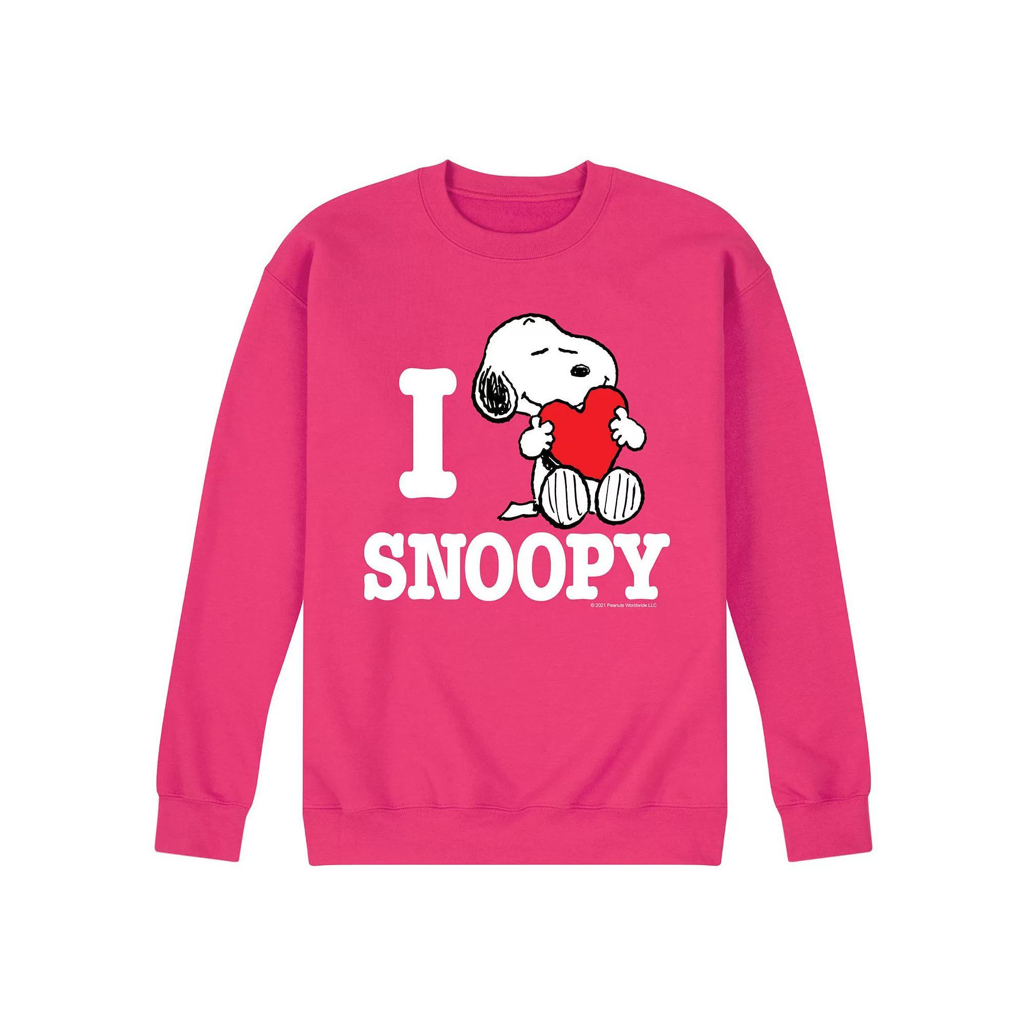 Men's Peanuts I Love Snoopy Sweatshirt,  Product Image