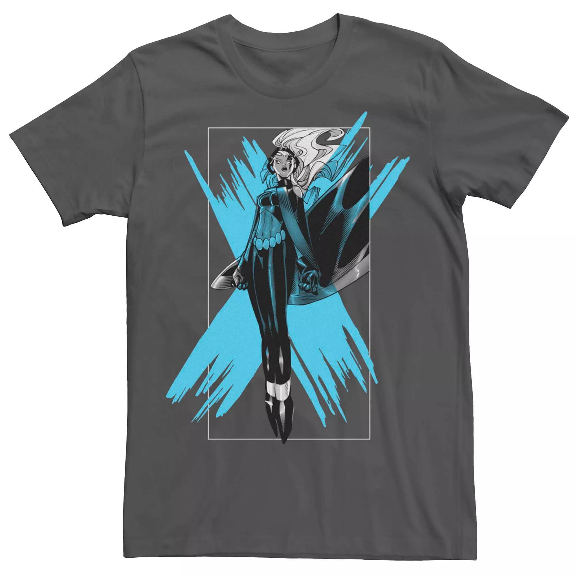 Men's Marvel Storm X Highlight Crossed Out Tee, Size: XXL, Grey Product Image