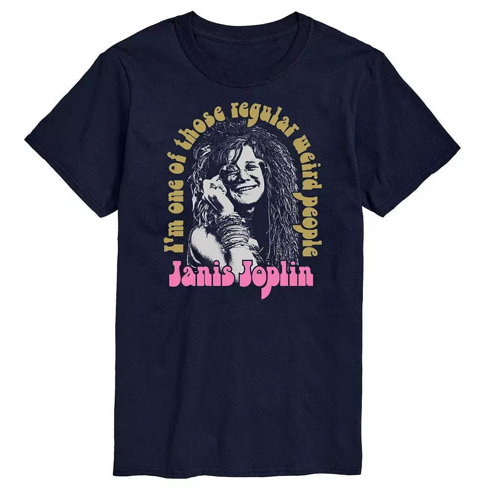 Men's Janis Joplin Weird People Tee, Size: Small, Blue Product Image