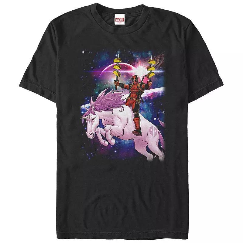 Big & Tall Marvel Deadpool Pink Unicorn Ride Graphic Tee, Men's,  Product Image
