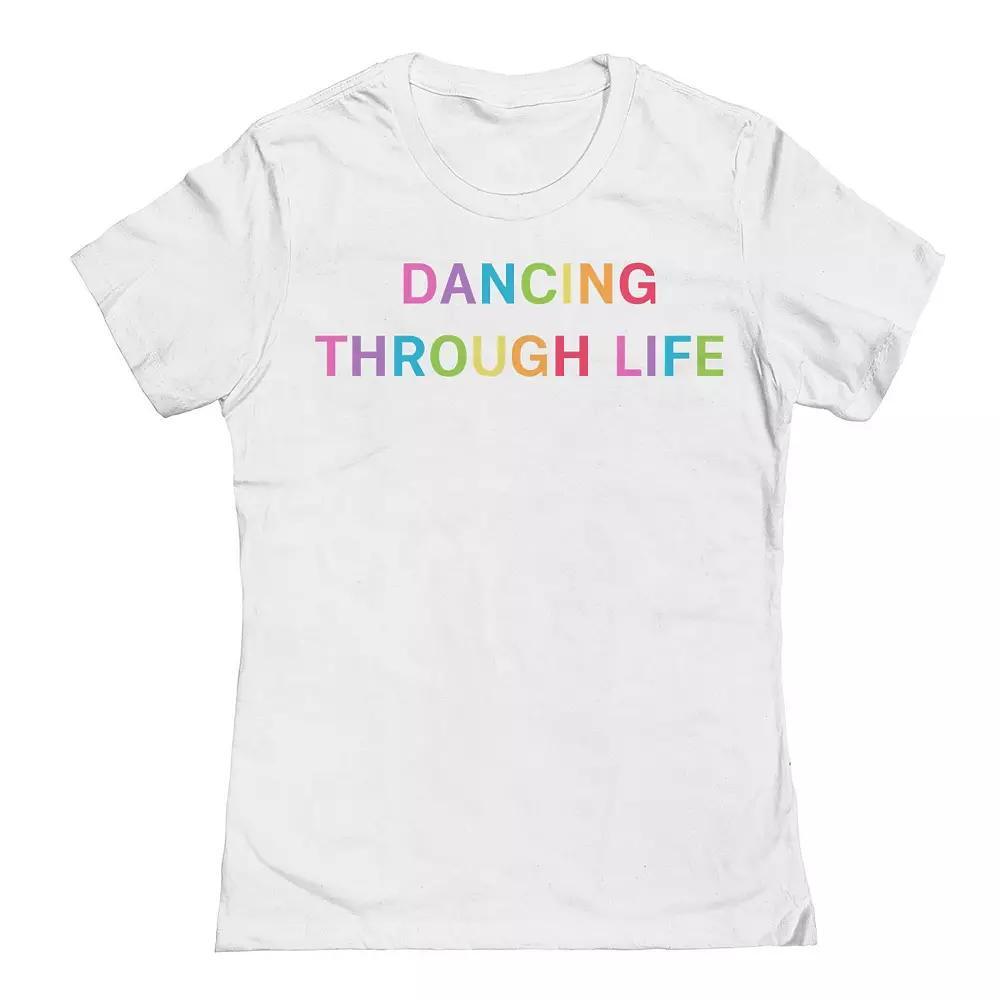 Junior's Grayson Threads The Label Dancing Through Life Pride Graphic Tee, Women's,  Product Image