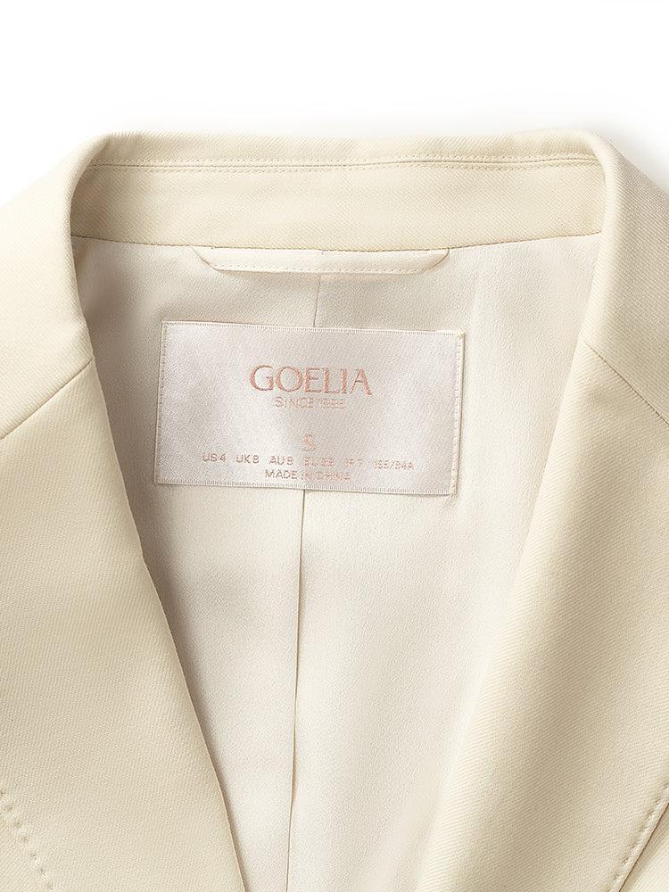 Worsted Wool One Button Women Blazer Product Image