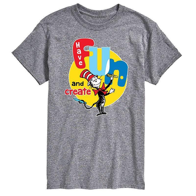 Big & Tall Dr Seuss Have Fun Create, Men's, Size: XXL Tall, White Product Image