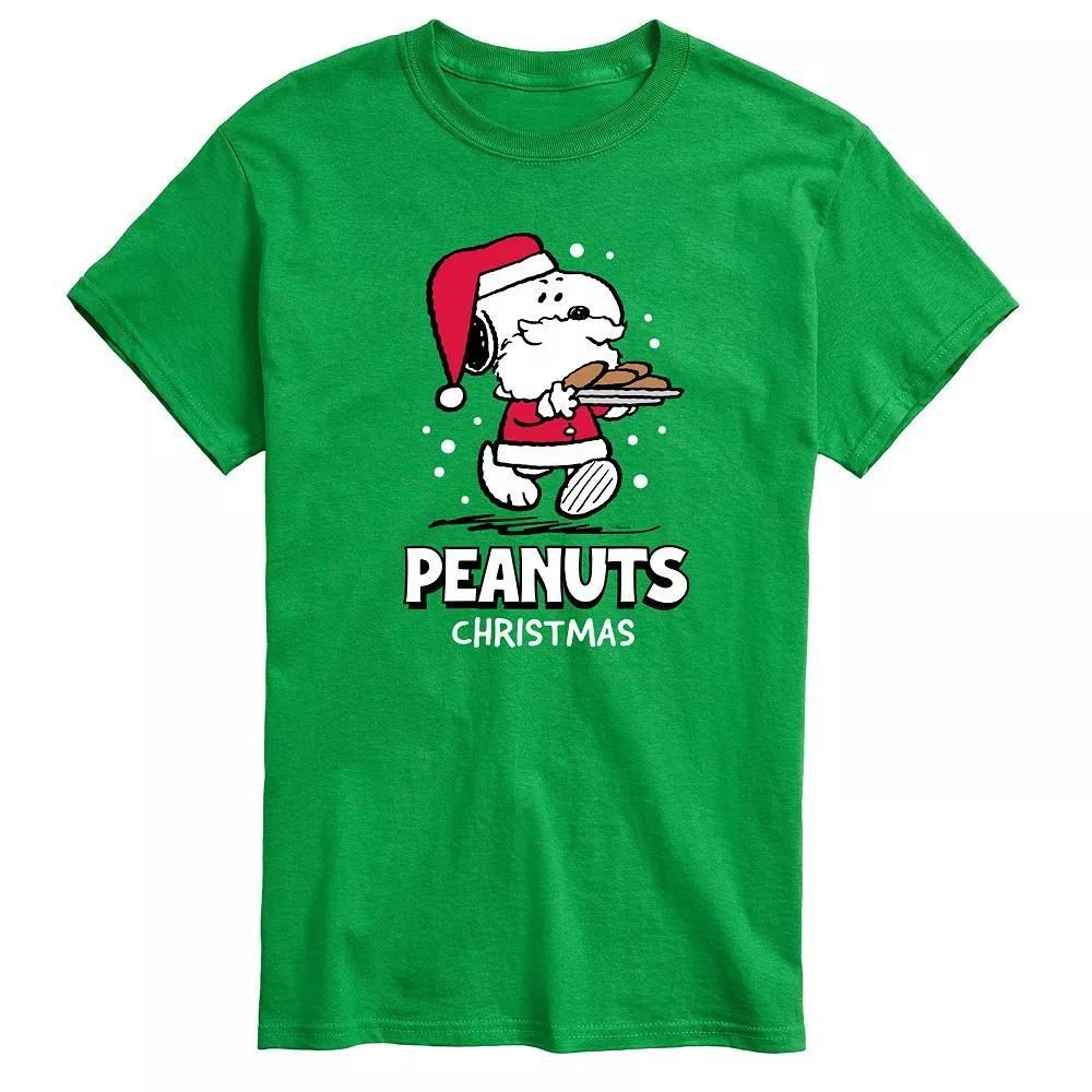 Men's Peanuts Santa Snoopy Cookies Graphic Tee,  Product Image