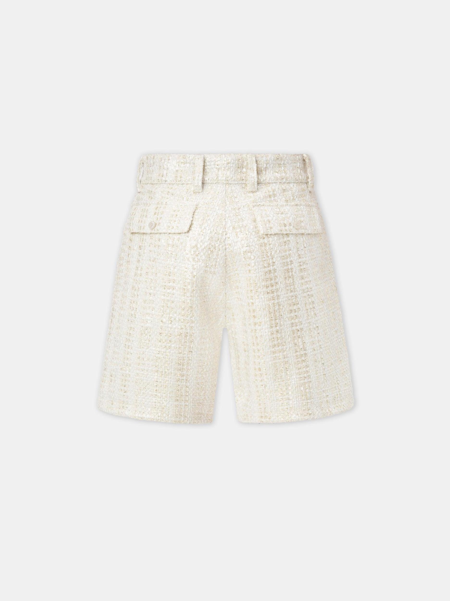 BOUCLE SHORT - Alabaster Product Image