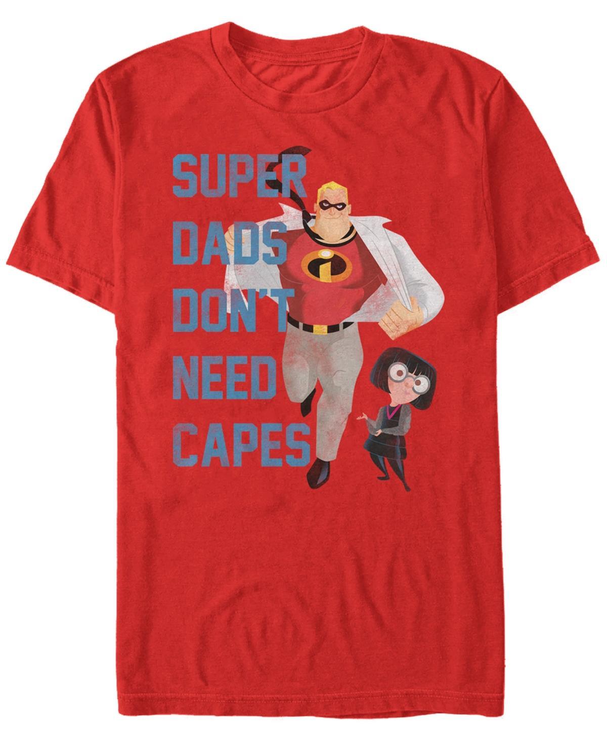 Mens Disney Pixar Incredibles Dont Need Capes Graphic Tee Athletic Grey Product Image