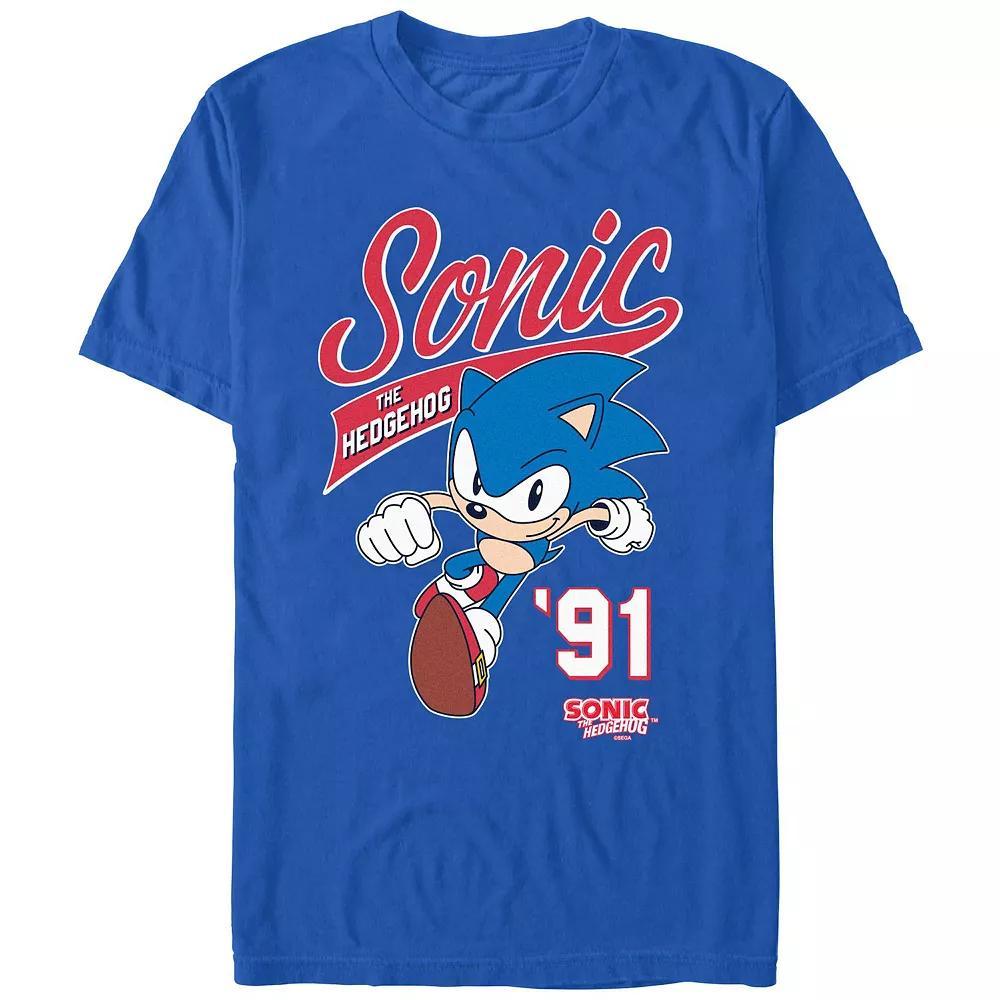 Men's Sonic The Hedgehog '91 Graphic Tee, Size: XS, Royal Product Image
