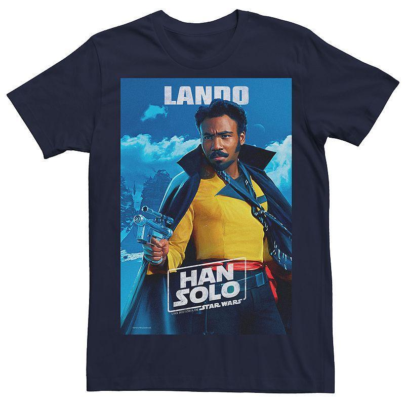 Men's Star Wars Han Solo Spanish Lando Poster Tee, Size: Medium, Blue Product Image