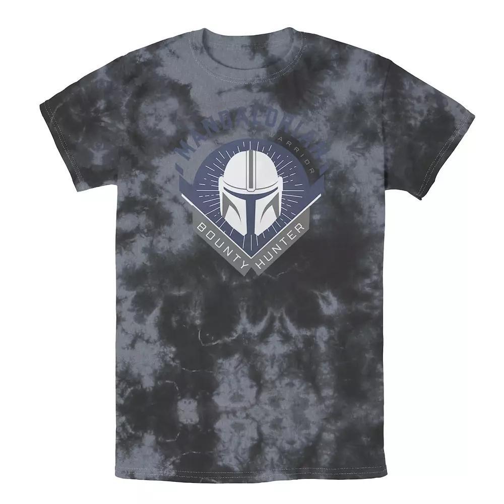 Men's Star Wars The Mandalorian Warrior Emblem Tee, Boy's, Size: Medium, Black Grey Product Image