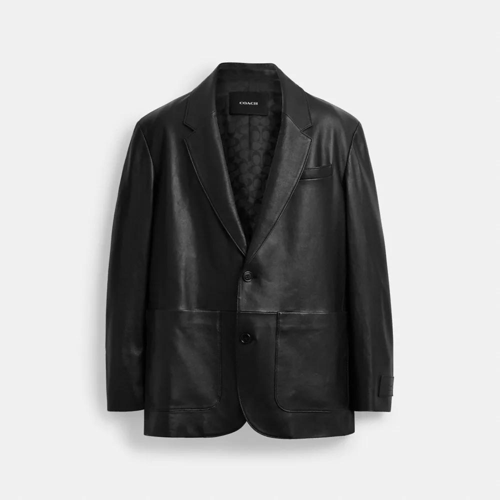 Leather Blazer Product Image