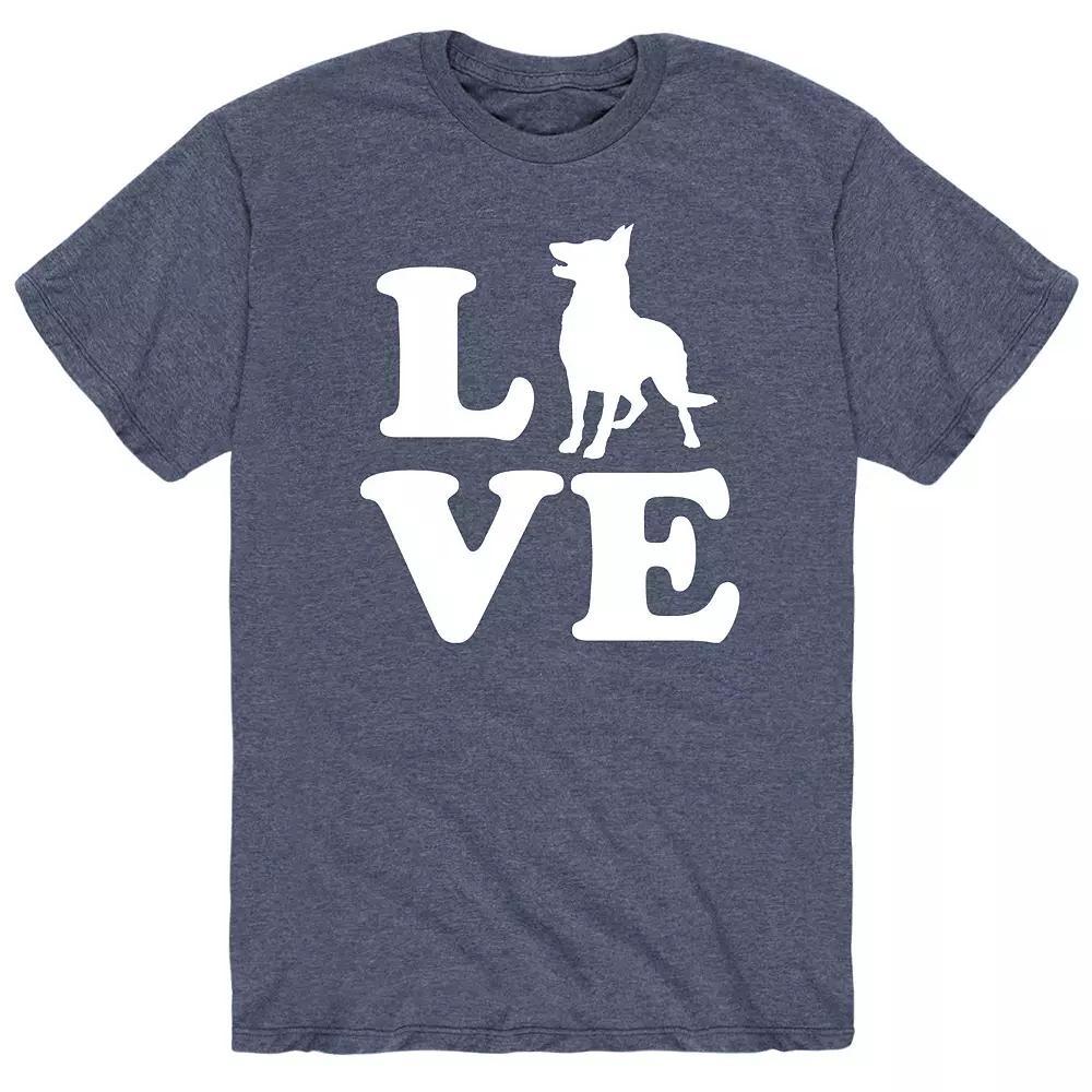 Men's Love German Shepherd Tee,  Product Image