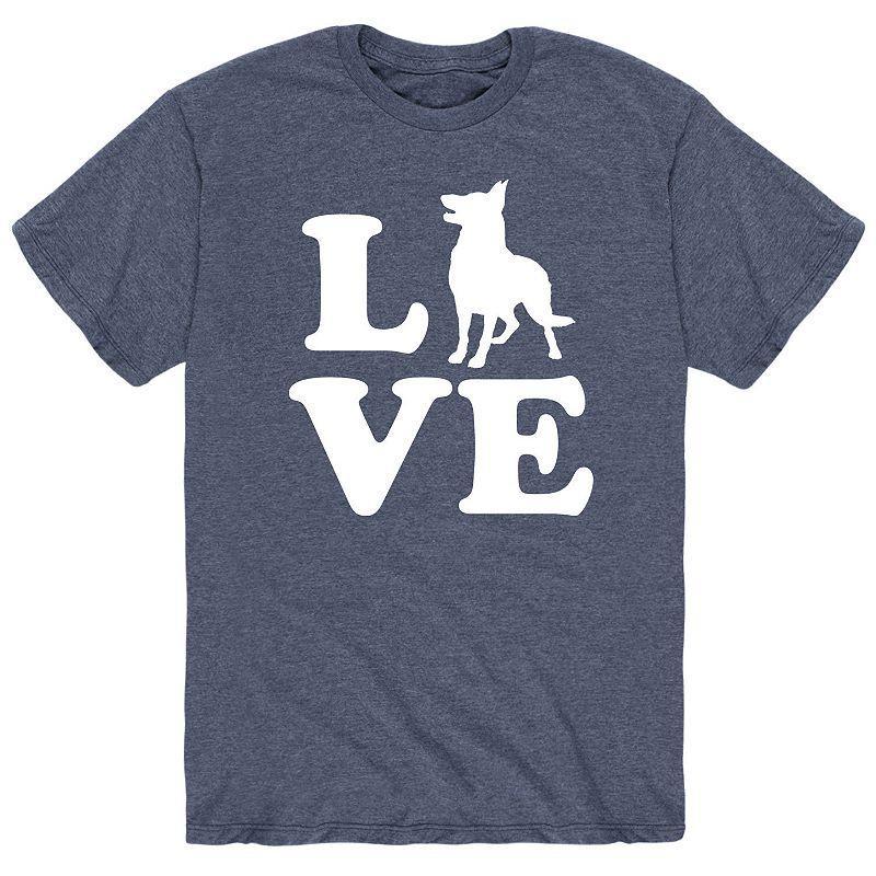 Men's Love German Shepherd Tee,  Product Image
