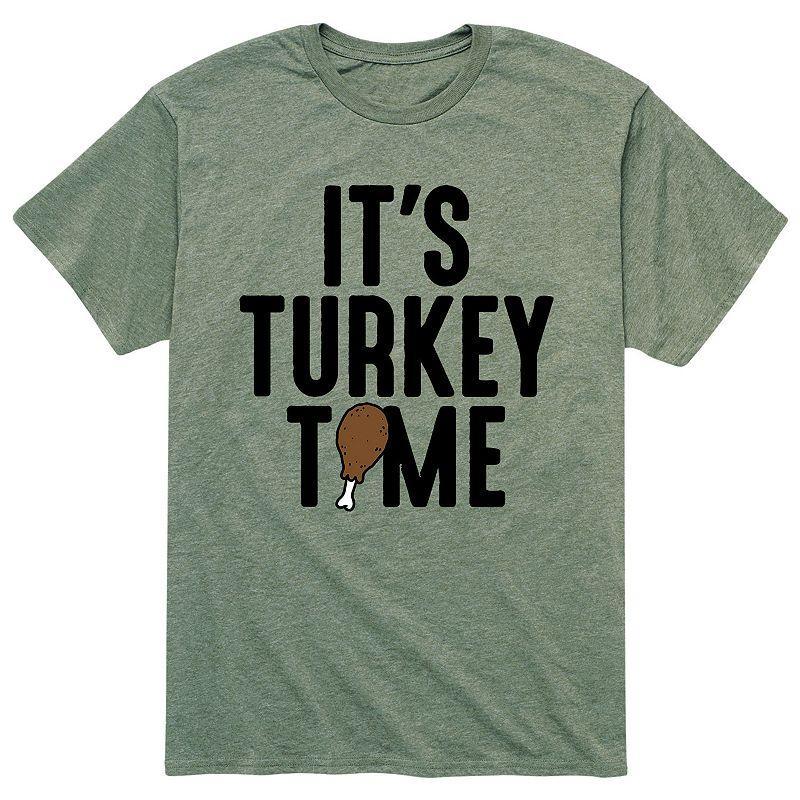 Men's Its Turkey Time Tee, Size: XL, Green Product Image