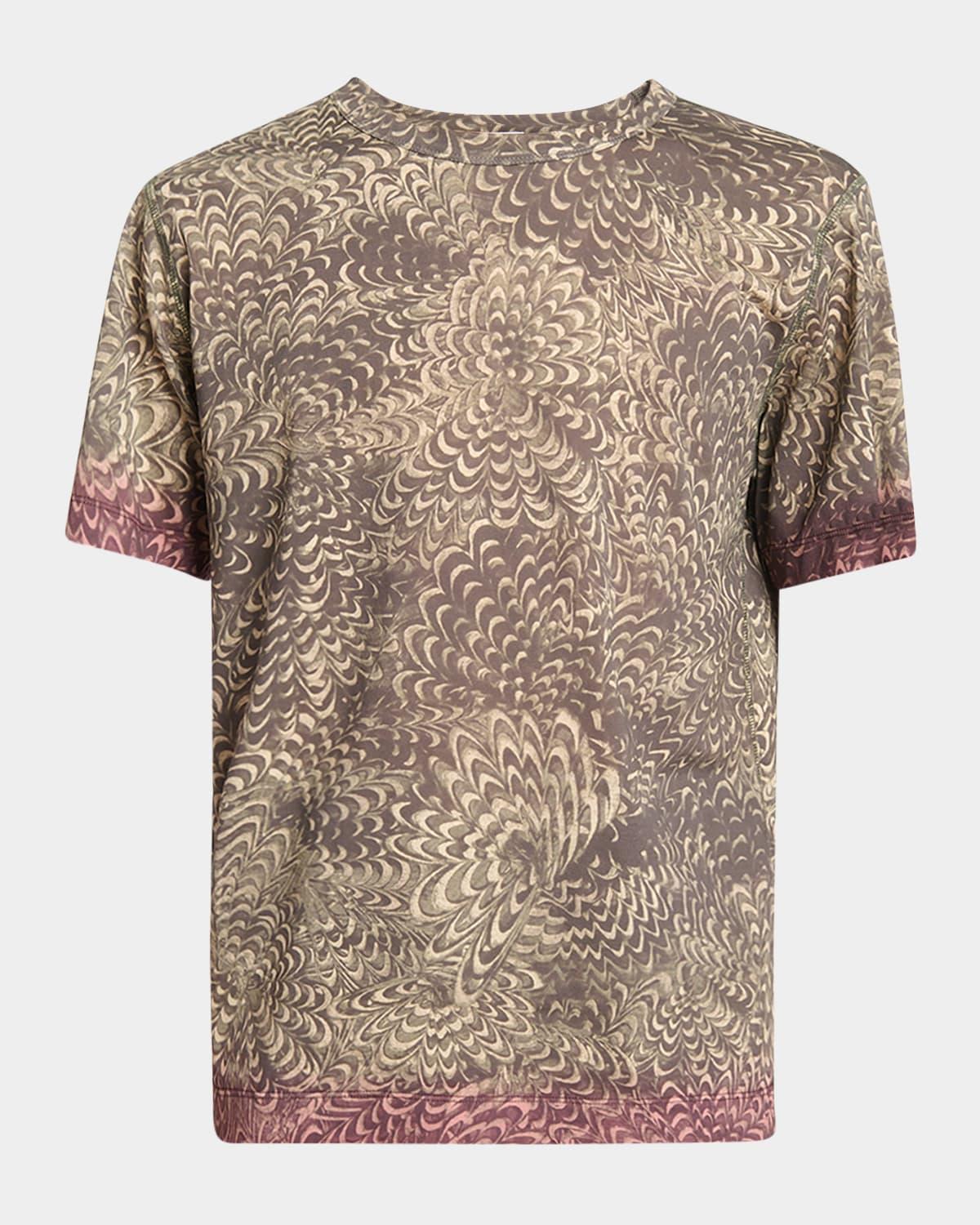 Mens Hubba Printed Cotton T-Shirt Product Image