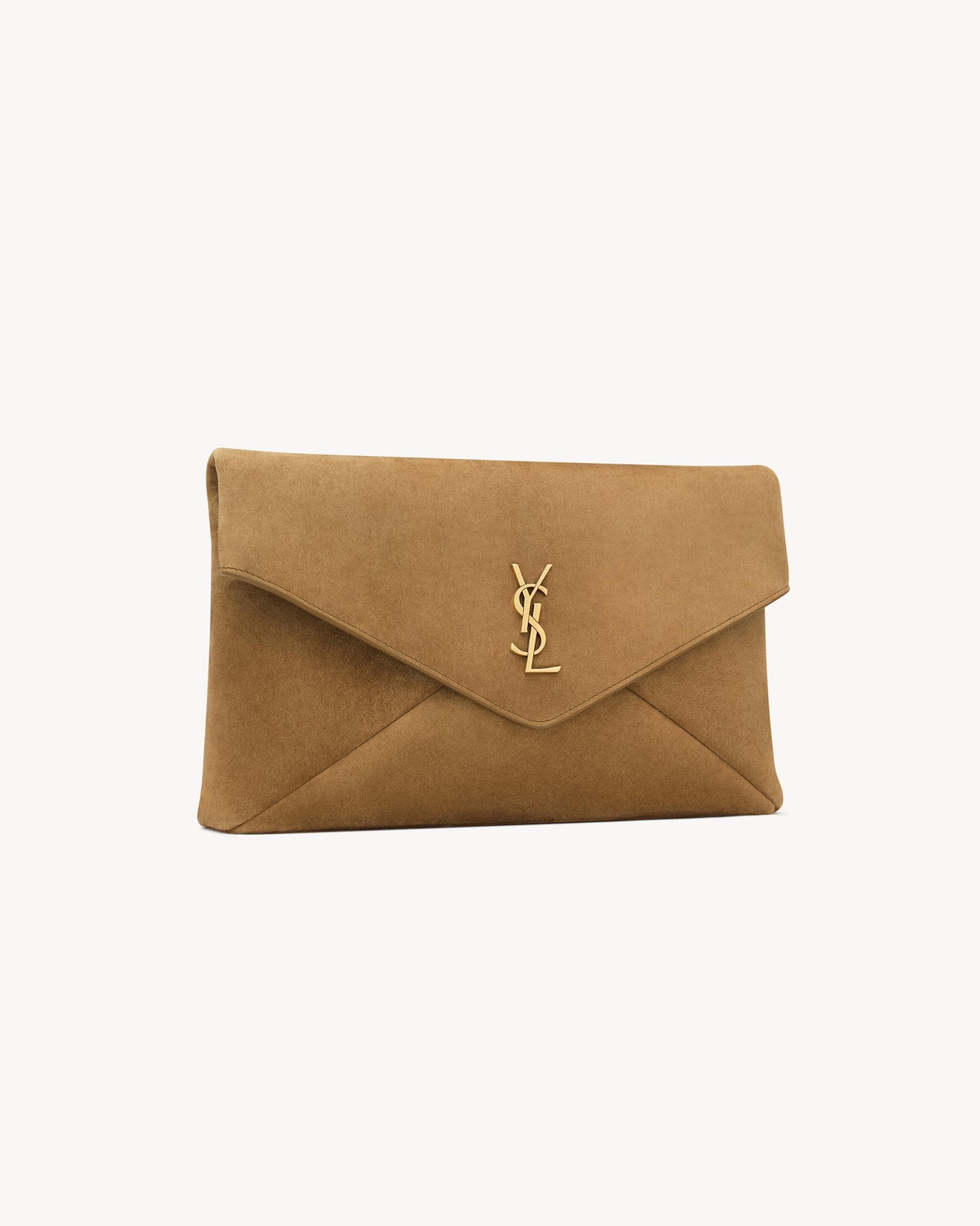 CASSANDRE large envelope pouch in shiny leather Product Image