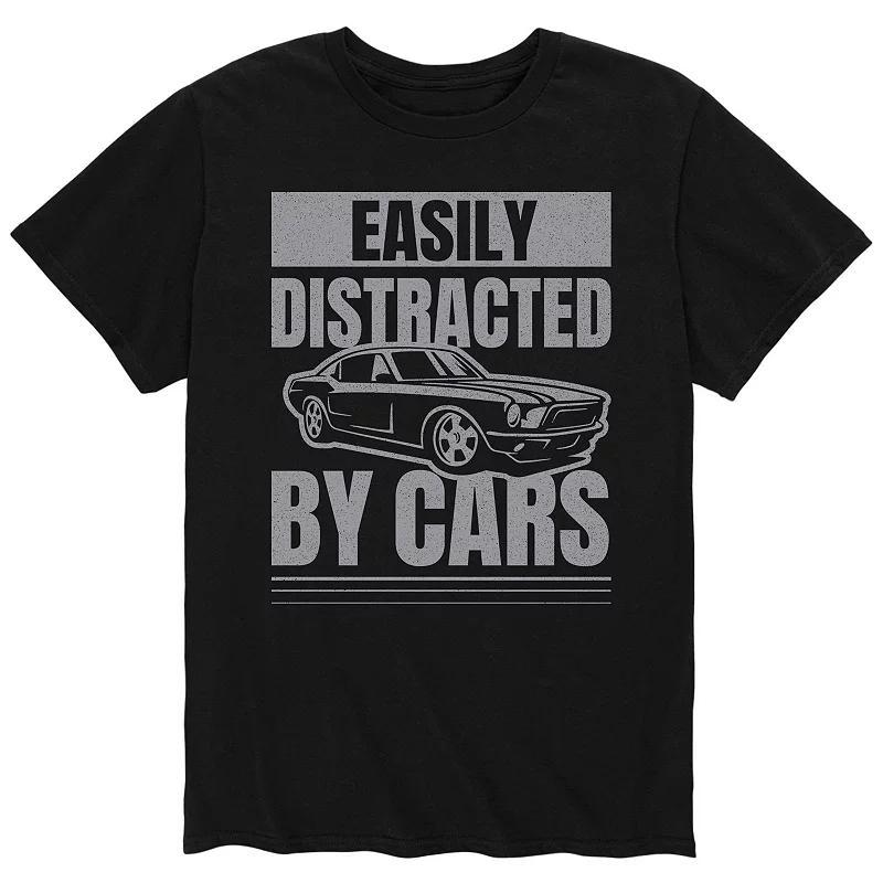 Mens Easily Distracted By Cars Tee Product Image