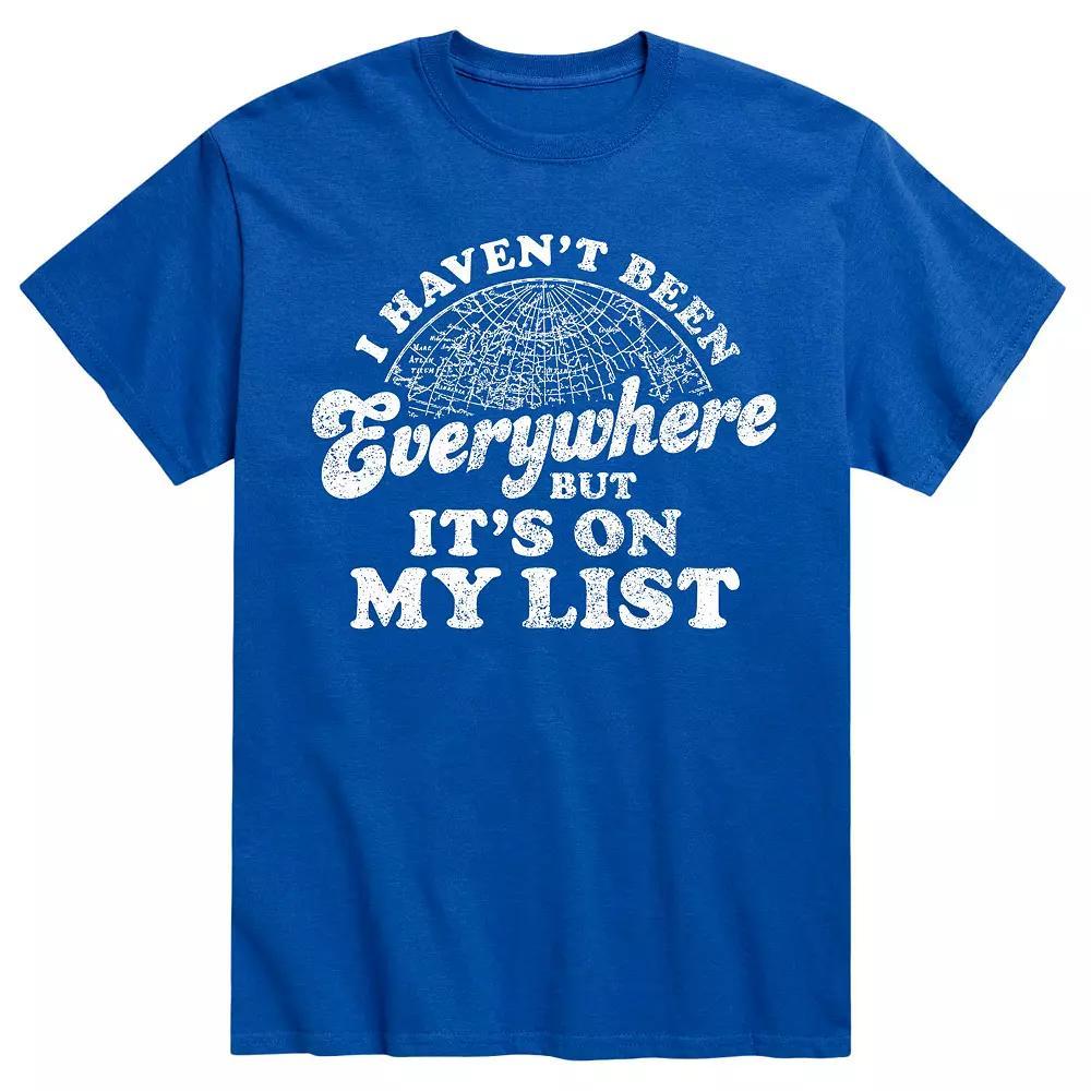 Men's I Havn't Been Everywhere Tee, Size: Small, Blue Product Image