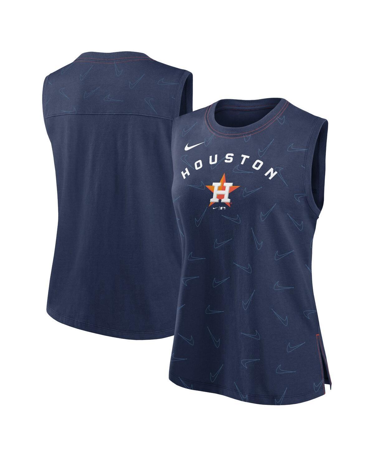 Women's Nike Navy Houston Astros Muscle Play Tank Top, Size: Medium, Blue Product Image