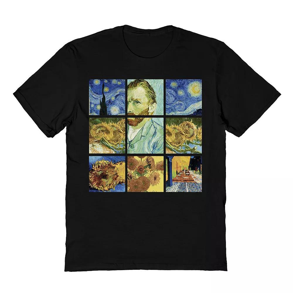 Men's Van Gogh Van Gogh Squares Tee, Size: Medium, Black Product Image