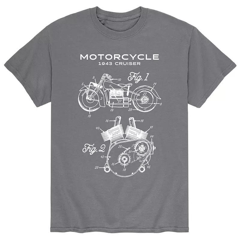 Men's Motorcycle Rendering Tee,  Product Image