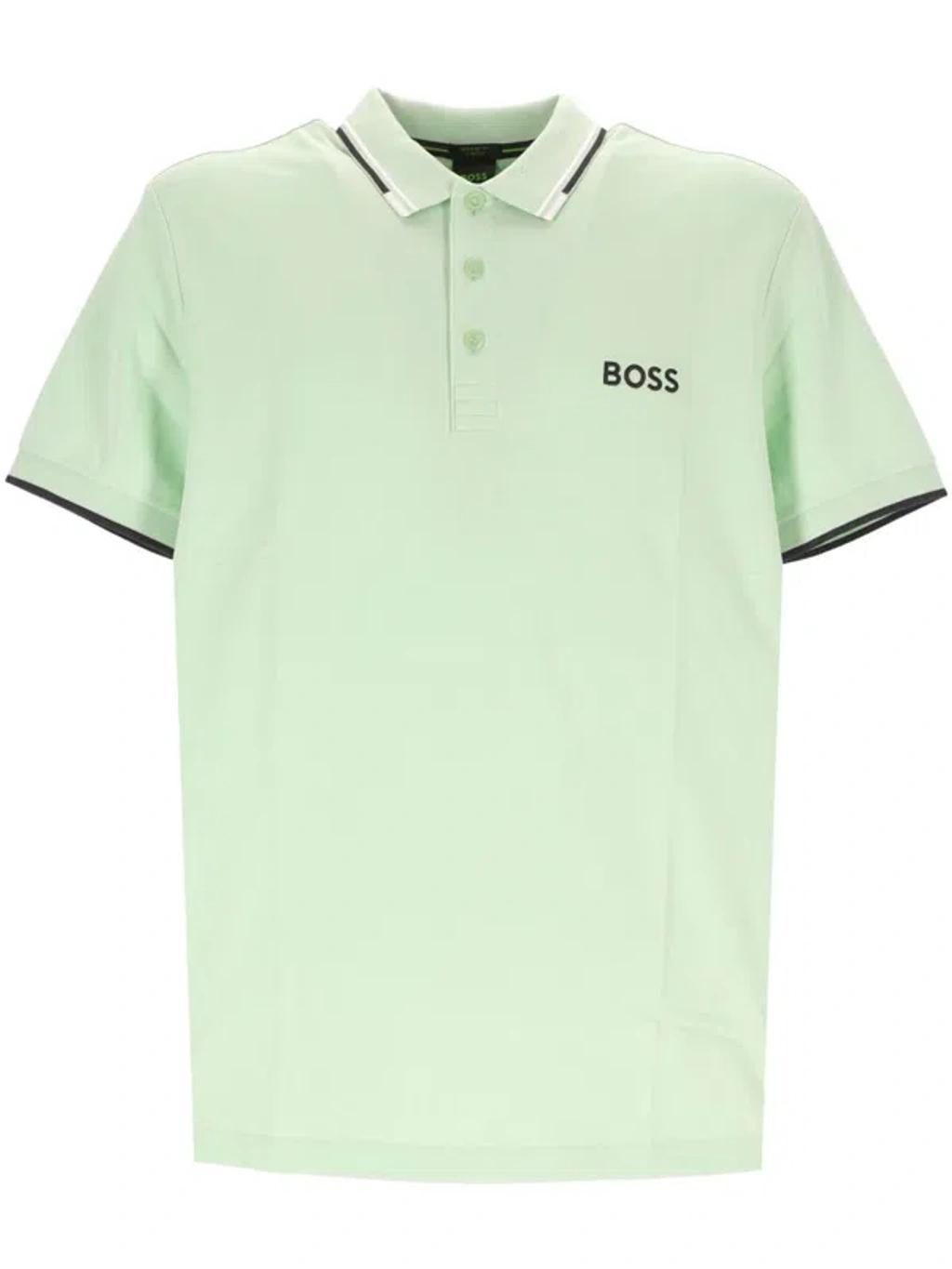 HUGO BOSS Boss T-shirts And Polos In Green Product Image