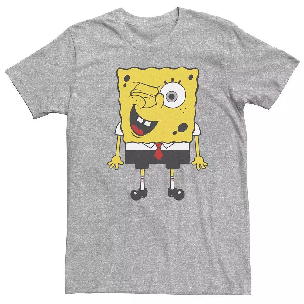 Men's Spongebob Squarepants Winking Portrait Tee,  Product Image