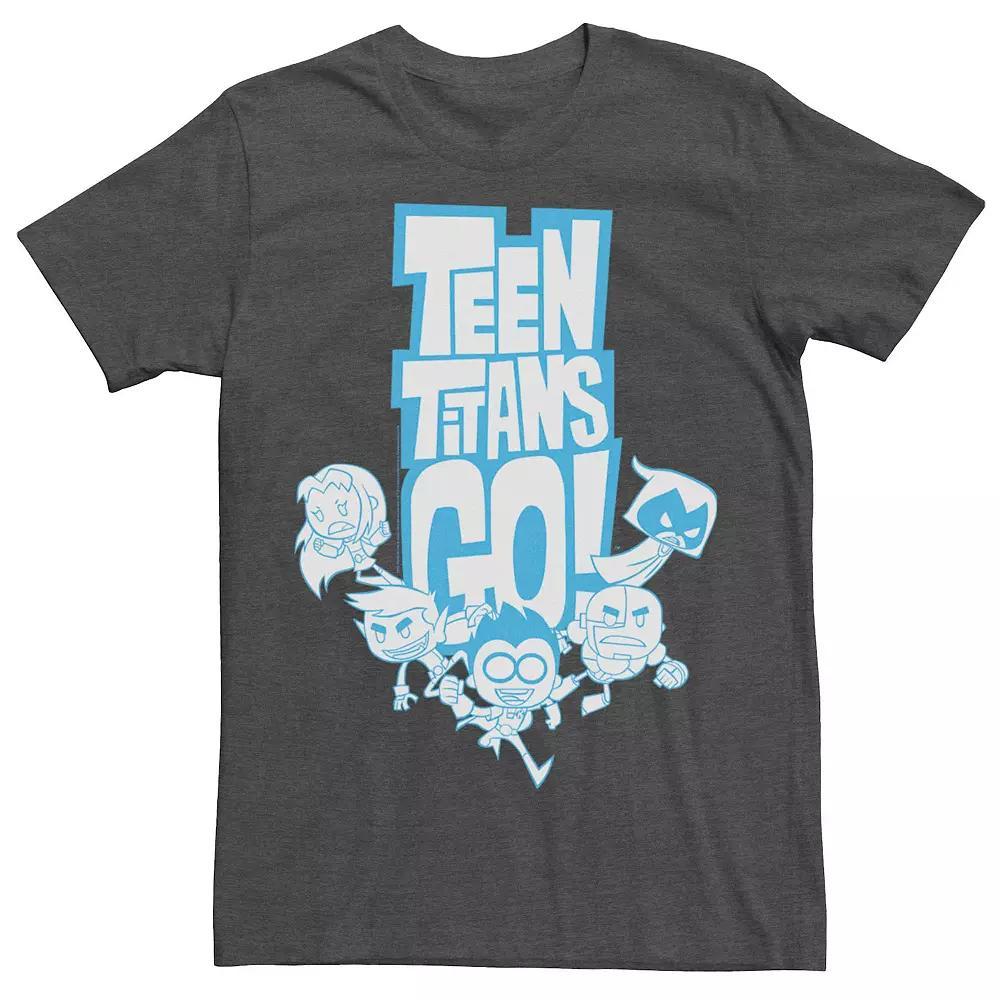 Men's DC Comics Teen Titans Go! Group Shot Blue Outline Tee,  Product Image
