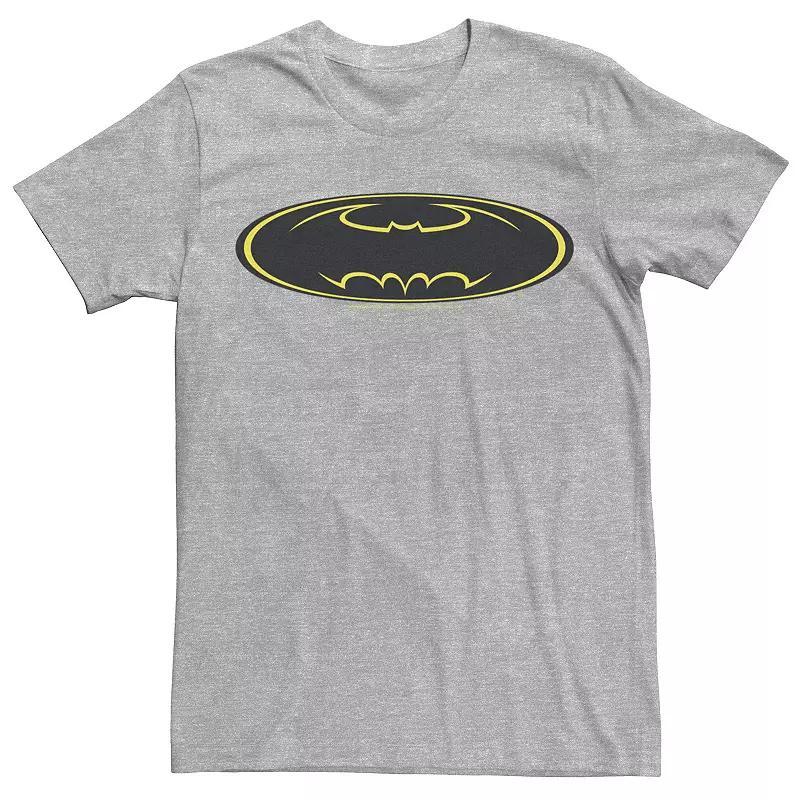 Men's DC Comics Batman Yellow Line Chest Logo Tee,  Product Image