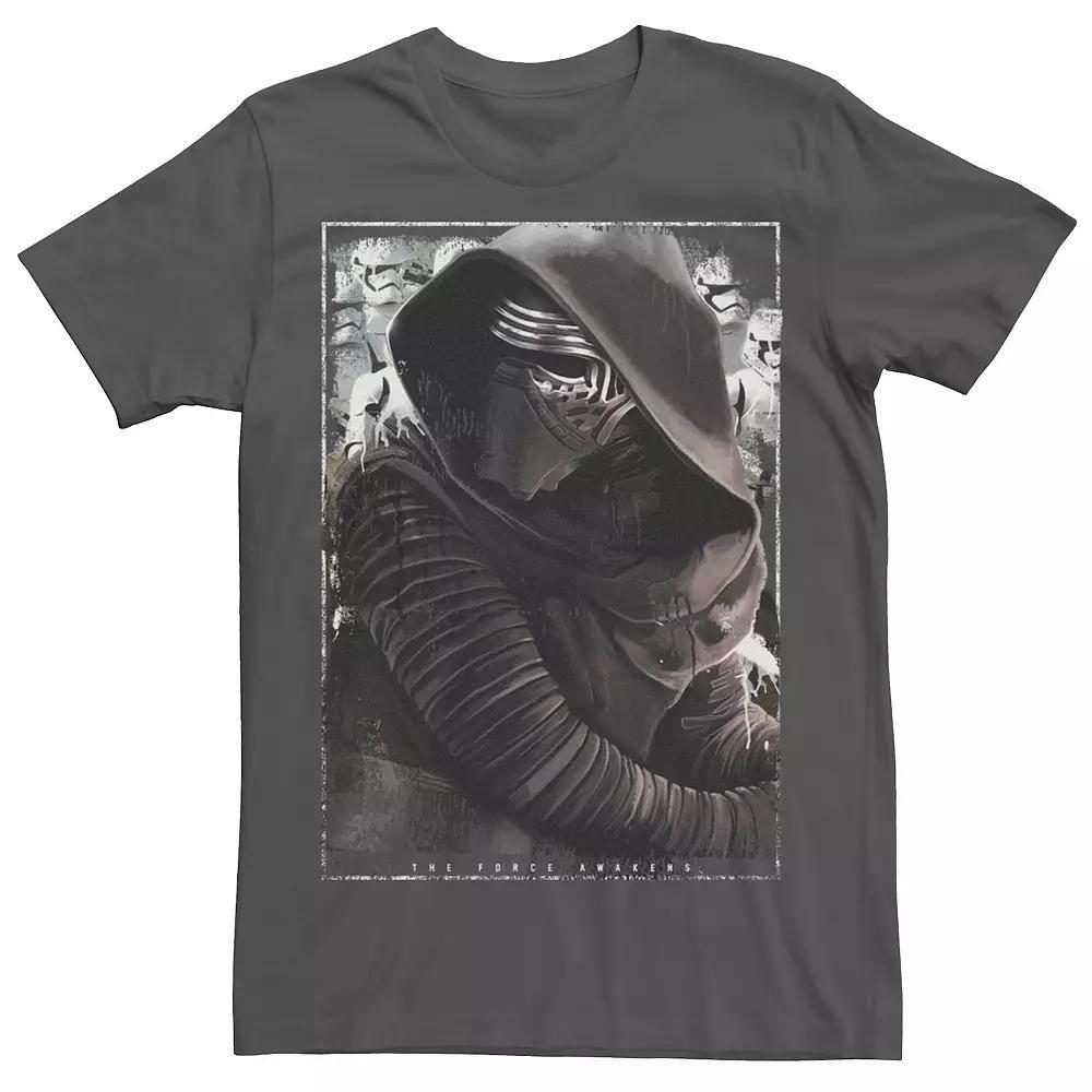 Men's Star Wars The Force Awakens Kylo Ren And Stormtroopers Tee, Size: Small, Grey Heather Product Image