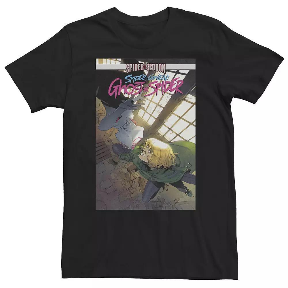 Big & Tall Marvel Spider-Gwen And Gwen Goblin Comic Cover Tee, Men's, Size: Large Tall, Black Product Image