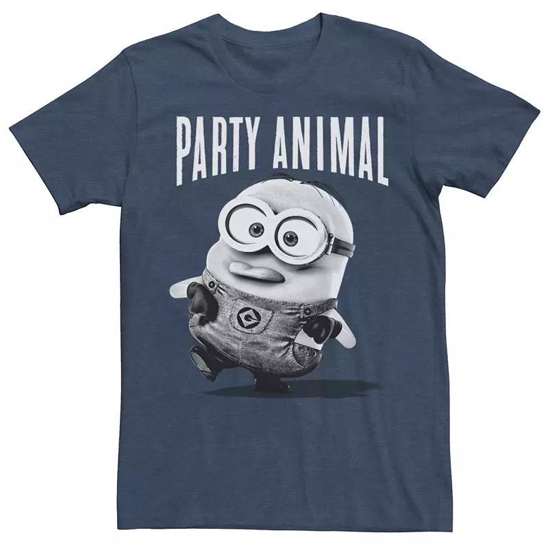 Men's Minions Party Animal Tee, Size: Medium, Navy Grey Product Image