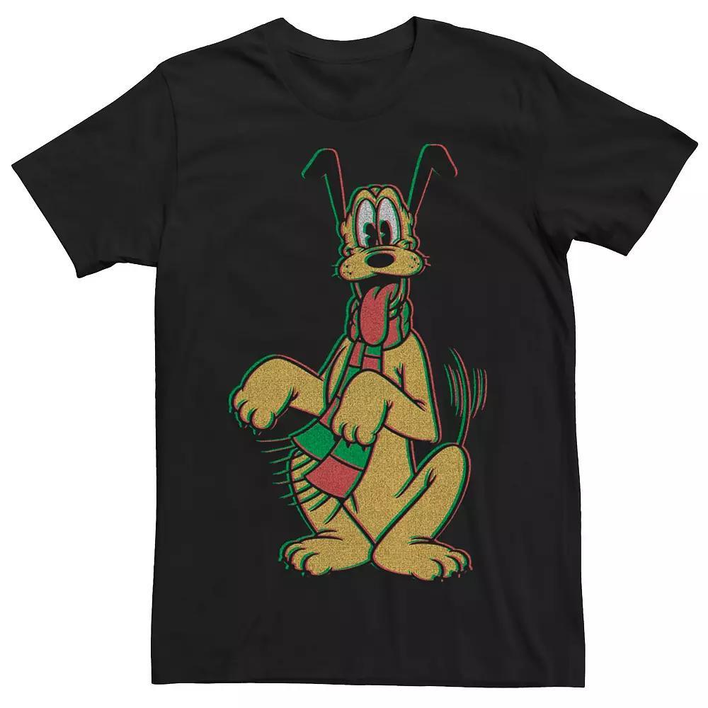 Disney's Pluto Men's Christmas Style Portrait Tee,  Product Image