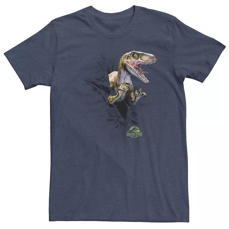 Big & Tall Jurassic Park Velociraptor Tears Through Graphic Tee, Men's,  Product Image
