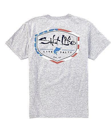 Salt Life Mens Amerishield Pocket Tee Product Image