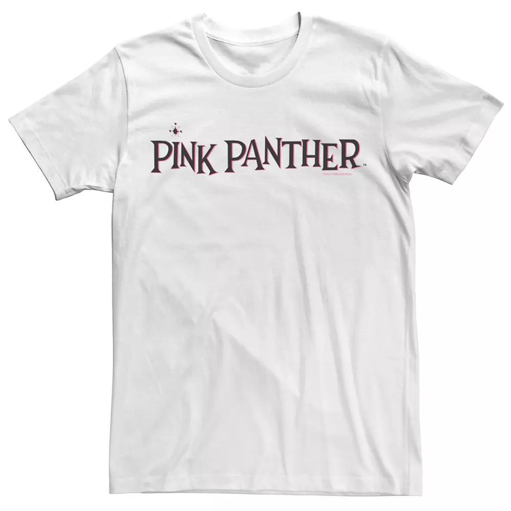 Men's Pink Panther Pink Title Logo Tee,  Product Image